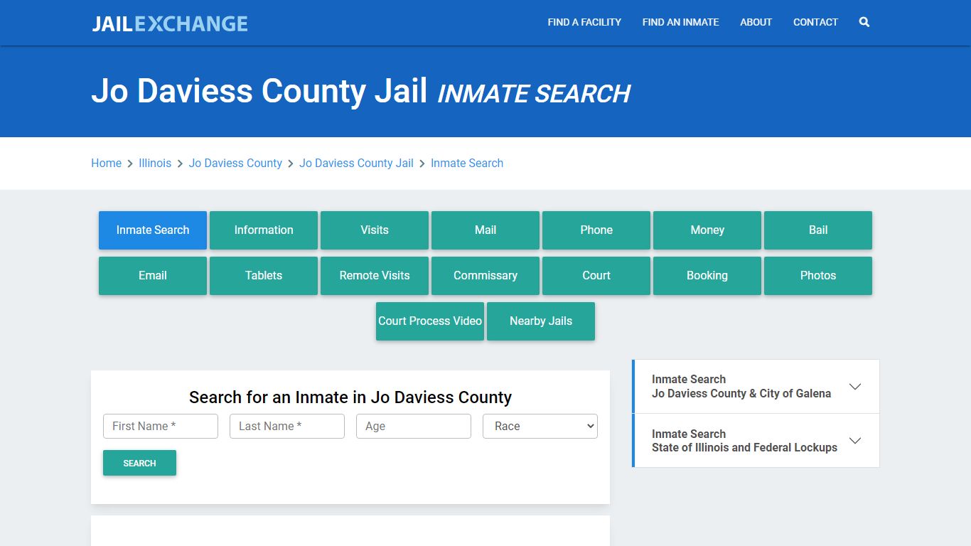 Jo Daviess County Jail, IL Inmate Search: Roster & Mugshots